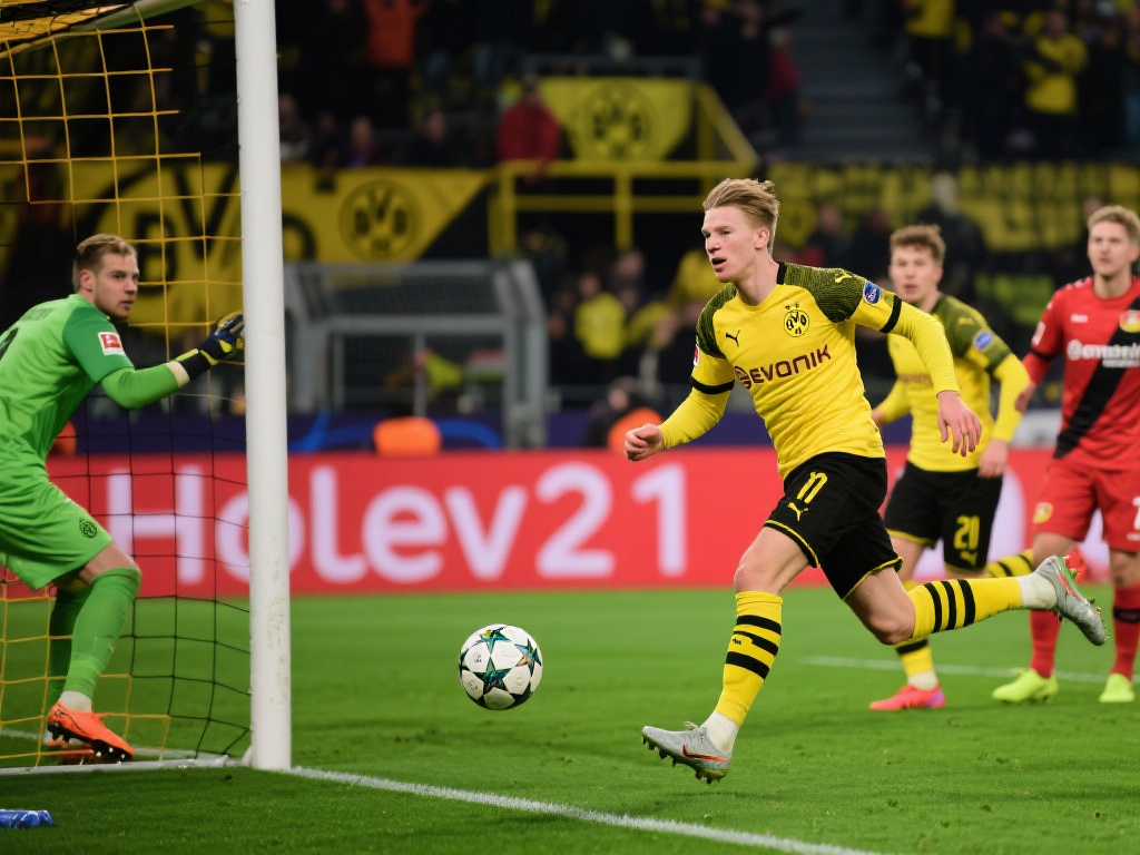 第43分钟,格罗斯妙传,莱尔森远角建功,多特2-1逆转勒沃库森 在比赛进行到第43分钟时,多特蒙德展现了