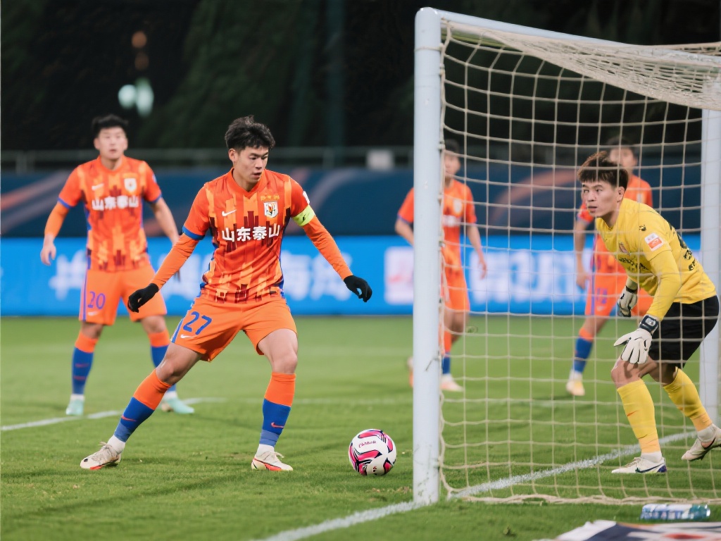 攻势猛烈无果 山东泰山憾平青岛海牛 比赛一开始,山东泰山队便展现出了强大的统