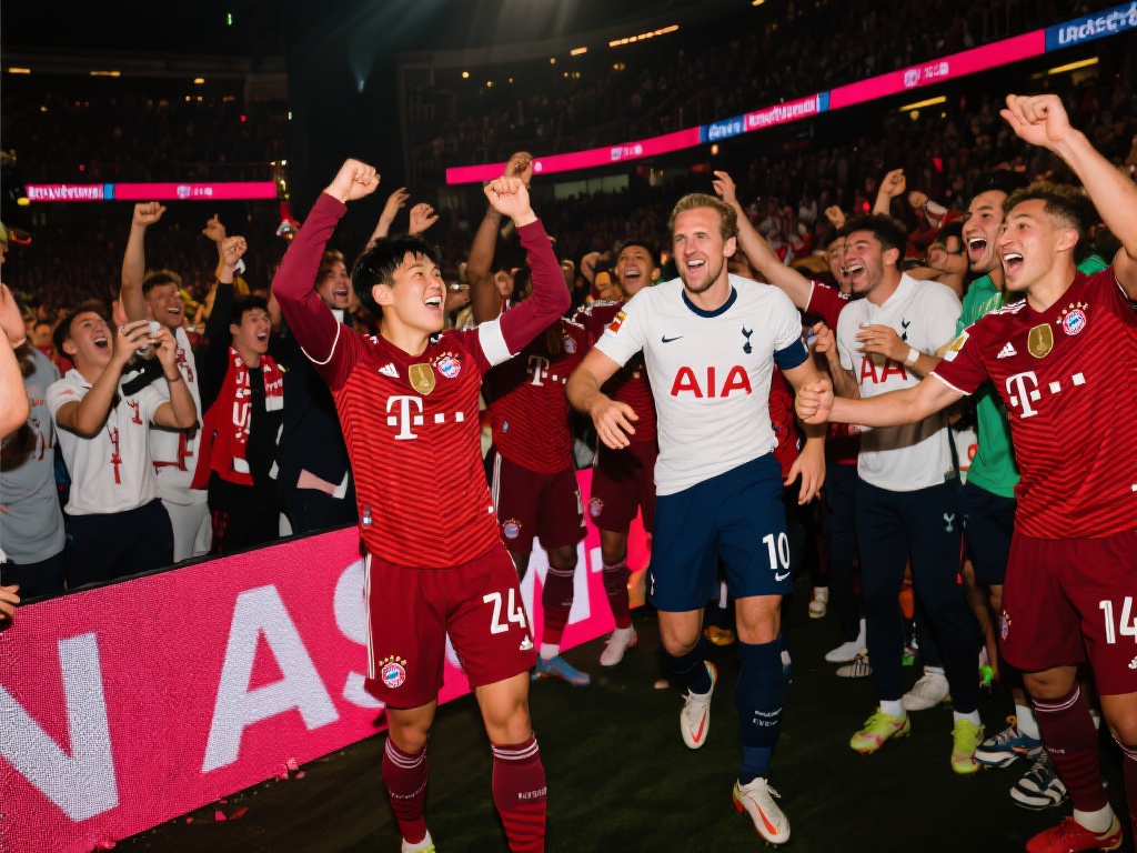 拜仁庆典揭秘:金玟哉短暂停留44分钟,凯恩压轴离场 在足球世界里,胜利的喜悦总是令人振奋,而